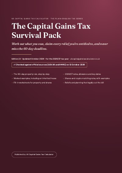 Cover of The Capital Gains Tax Survival Pack