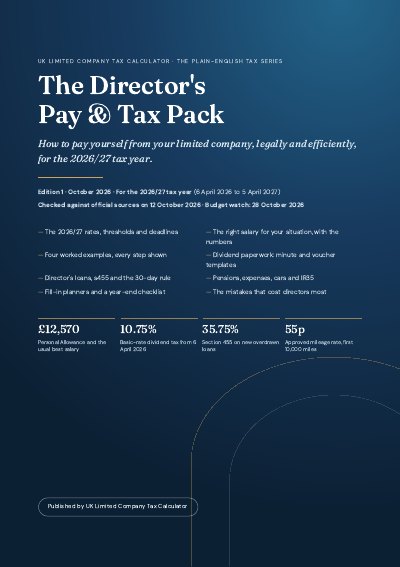 Cover of The Director's Pay & Tax Pack
