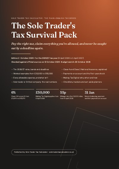 Cover of The Sole Trader's Tax Survival Pack